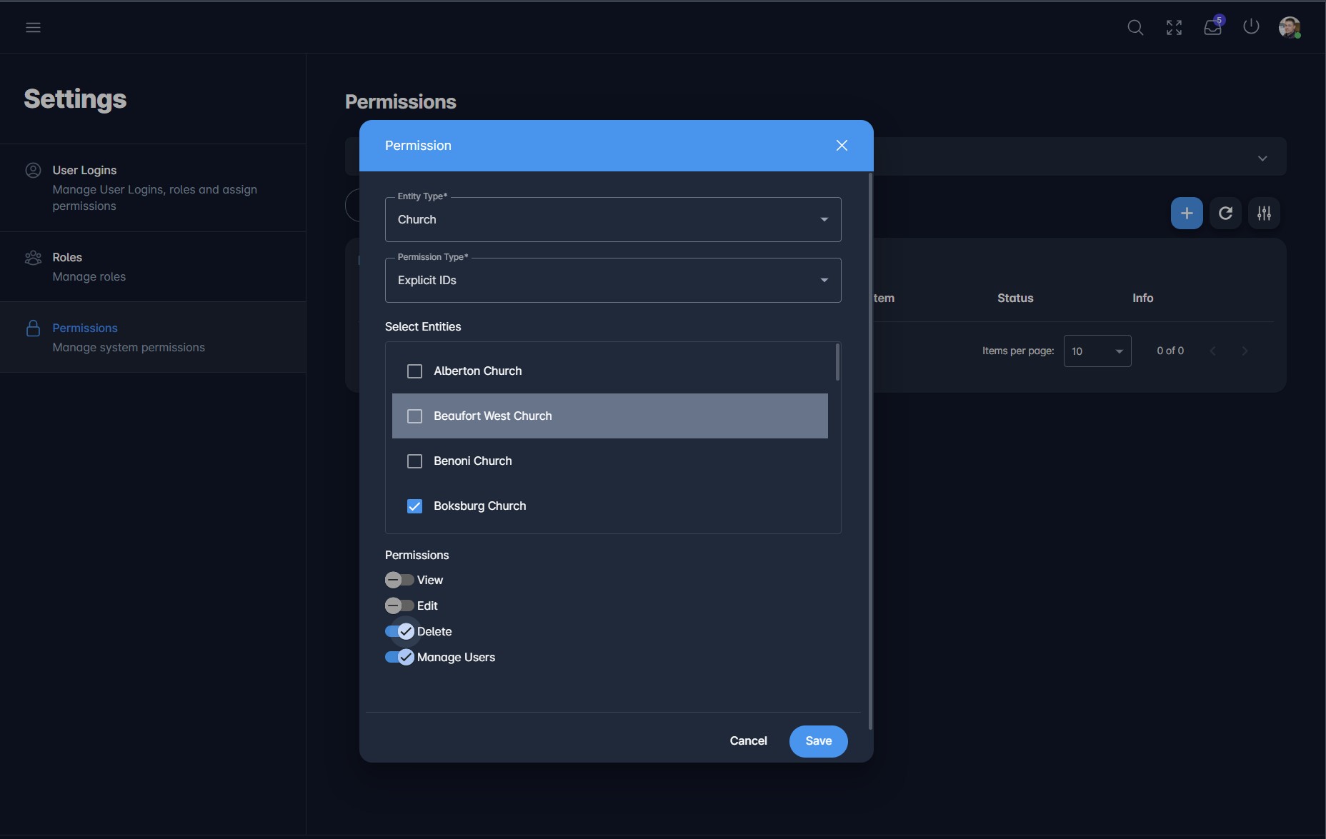 advanced permissions