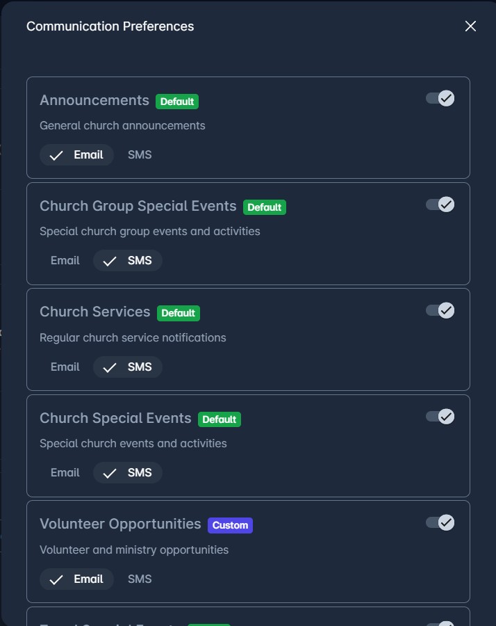 manage family communication preferences